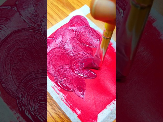Satisfying Textured Painting 🎨 | Easy Art Process #shorts