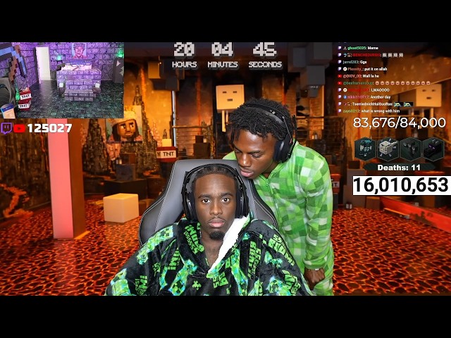 Ishowspeed & Kai Cenat deaths in Minecraft Hardcore Part 1