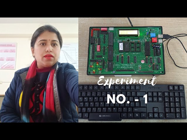 8085 Microprocessor  experiment 1|| Addition of two 8 Bit number ||