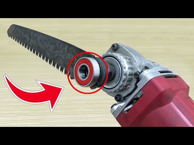I Wish I Knew This Earlier at 50! Turn Your Angle Grinder Into an Amazing DIY Chainsaw