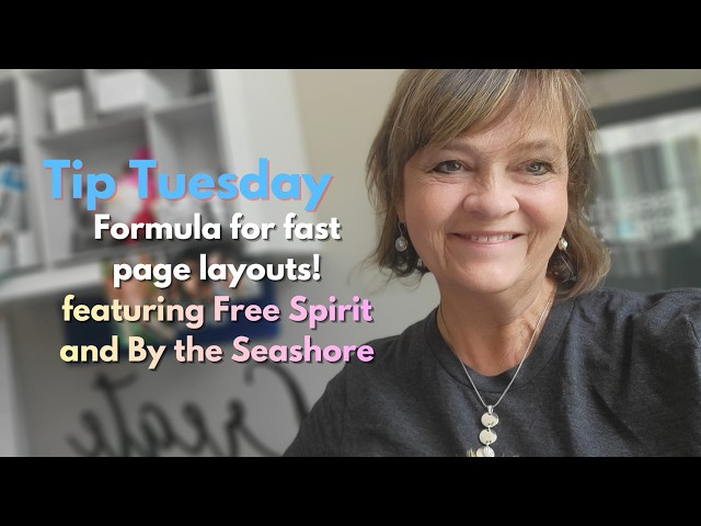 How to Make a Fast Double Page Scrapbook Layout with ONE Double-Sided Designer Paper