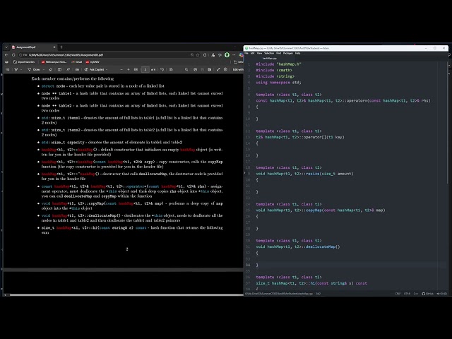 CS 302 Summer Assignment 5 Supplemental Video