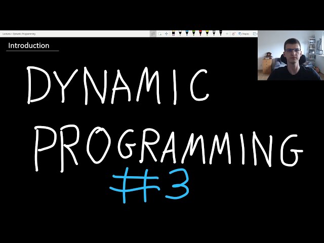 Dynamic Programming lecture #3 - Line of wines
