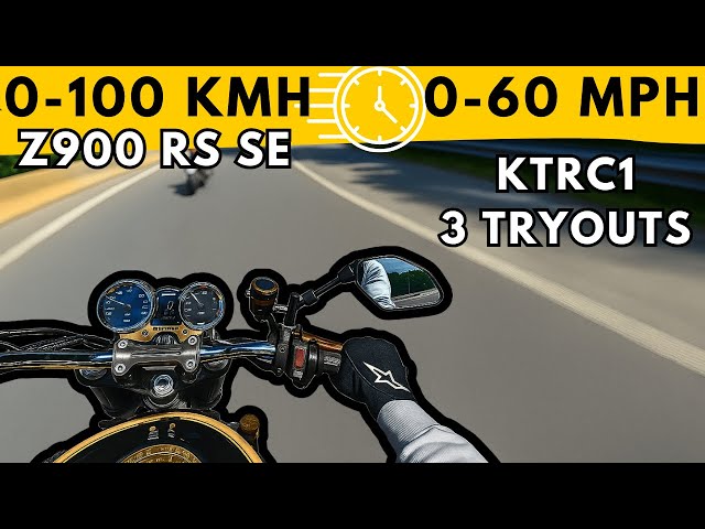 Kawasaki Z900 RS SE Acceleration – Yellowball!