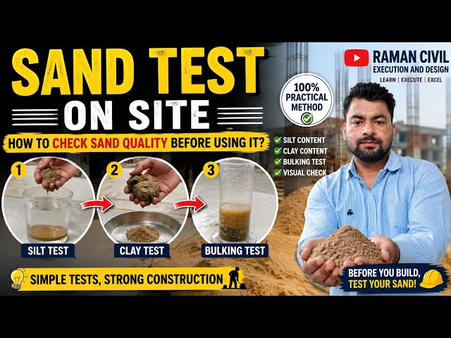 Sand Test on Site | Construction Site Sand Quality Test
