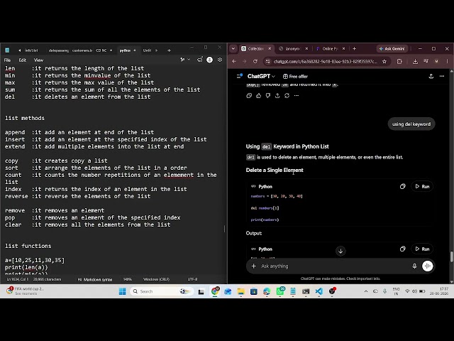 Core Python Class 7 Part 1 | Lists in Python | Methods & Functions | Telugu