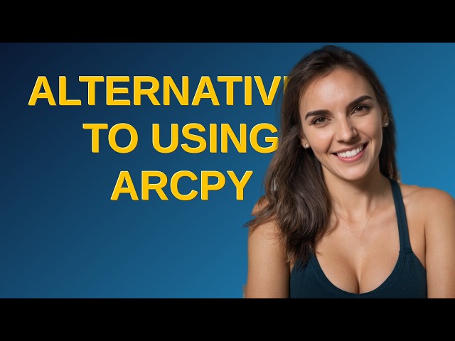 Gis: Alternatives to using ArcPy