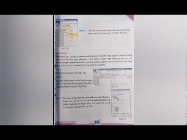 Std 5, Computer Science, CH 3 - MS - Word (page formatting)