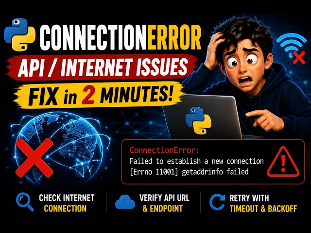 How to Fix ConnectionError in Python | Requests Connection Error Solution