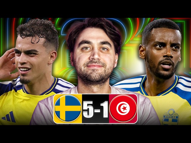 Sweden Humiliate Putrid Tunisia | Isak & Ayari Amazing | Sweden 5-1 Tunisia