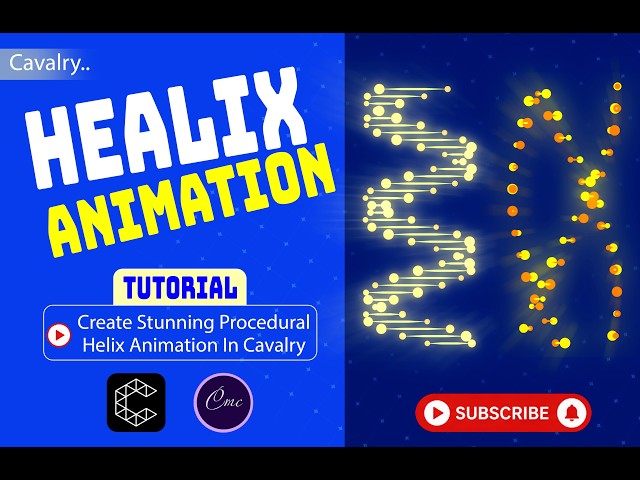 Create Stunning Helix Animation in Cavalry #cavalry #motiongraphics #aftereffects #vfx