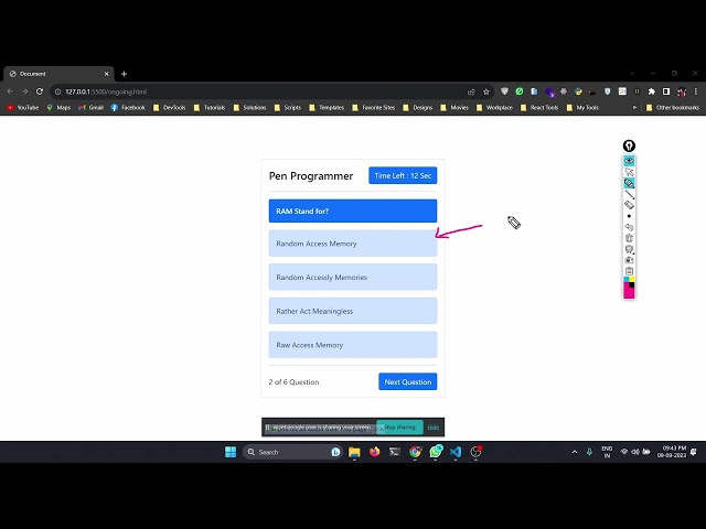 Quiz App | JavaScript | Part 3