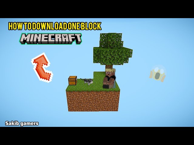 Minecraft Mein One Block Kaise Download Karein? | How to Download One Block in Minecraft😱#minecraft 