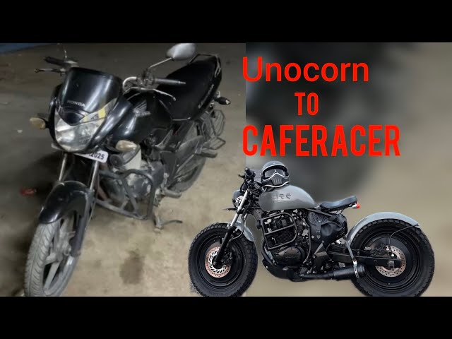 Unicorn To Caferacer Modification ...@n.s_motors_MH.46  #modified #automobile #bikelover