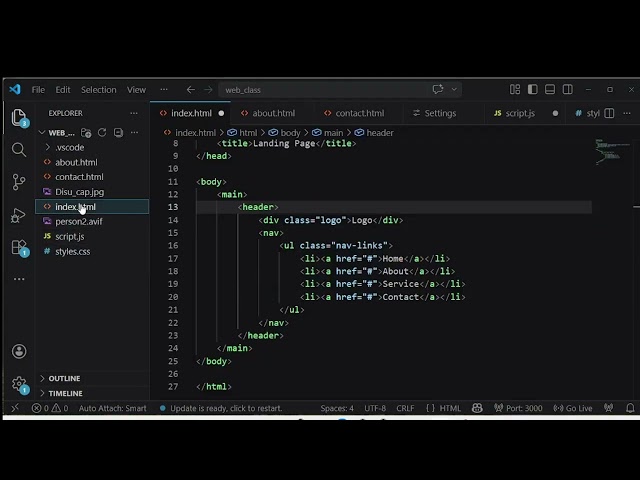 Web Development Tutorial: How to Build a Responsive Landing Page | Full Step‑by‑Step Tutorial