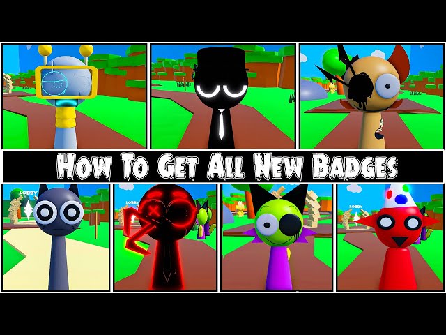 How to get All New  Badges & Animations in 3D Sprunki RP [ New Update ] - Roblox