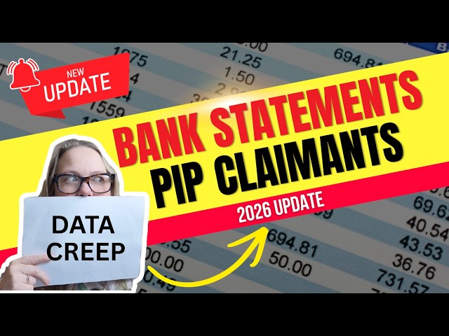 PIP claimants must now handover bank statements #pip #bankstatments