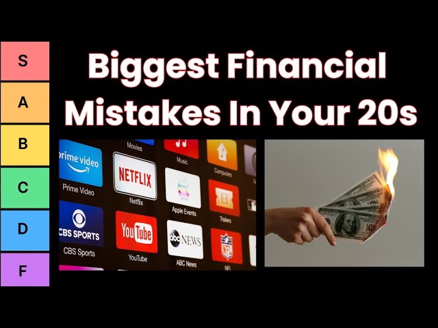 Biggest Financial Mistakes in Your 20s (Tier List)