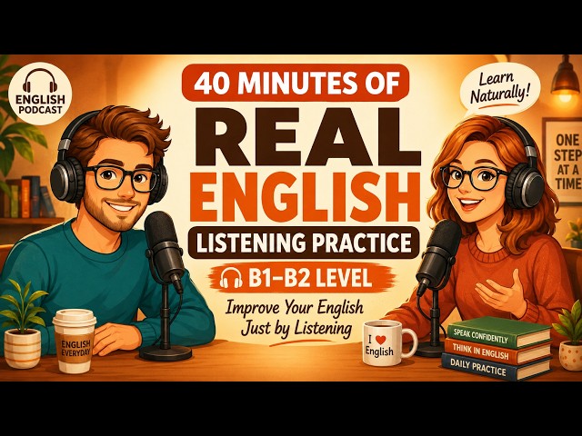 Improve Your English Just by Listening | 40 Minutes of Real English Listening Practice (B1–B2)