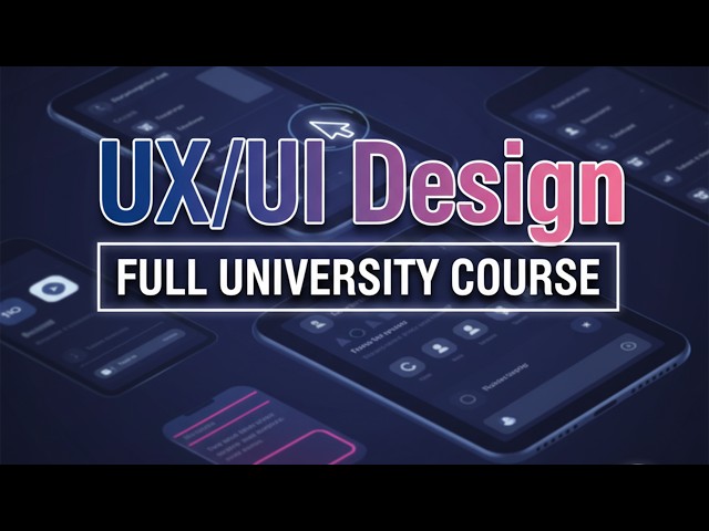 UI/UX Design Course For Beginners | UI/UX Design Tutorial For Beginners