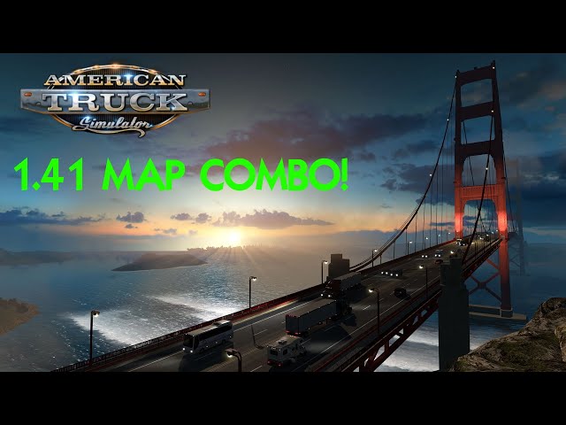 American Truck Simulator: 1.41 Map Combo!