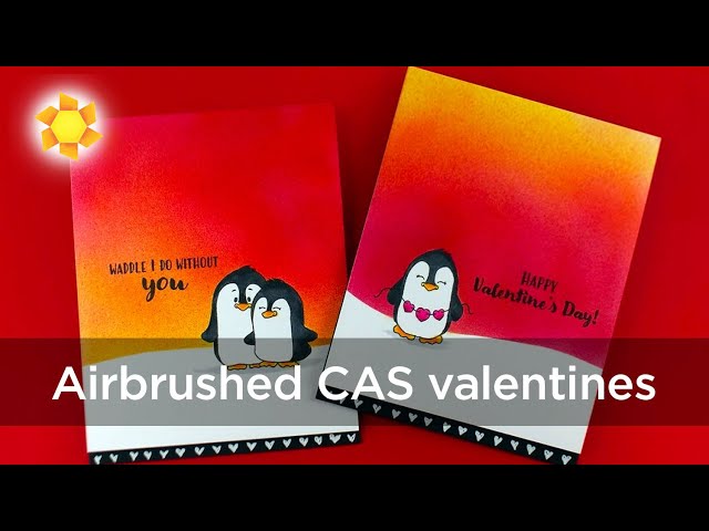 Airbrushed CAS valentines