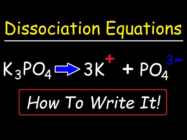 How To Write The Dissociation Equations of Ionic Compounds