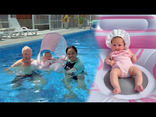 FILIPINA BRITISH LIFE IN UK: FIRST TIME NI LILY MAG SWIMMING
