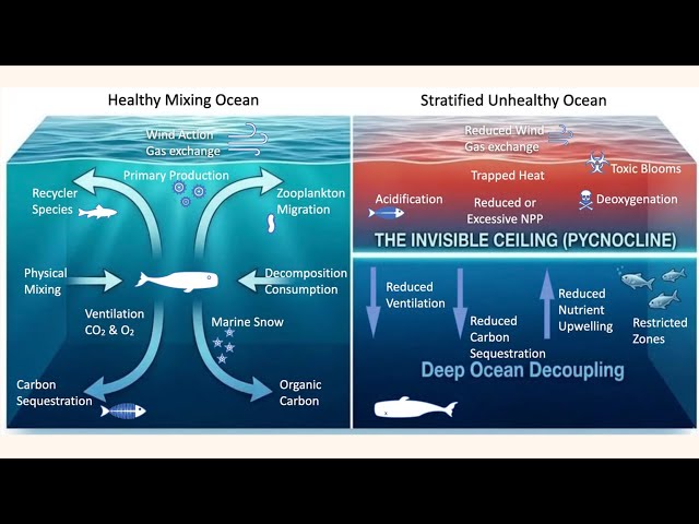 How Increasing Ocean Stratification Is Harmful to Marine Life and Carbon Sequestration 