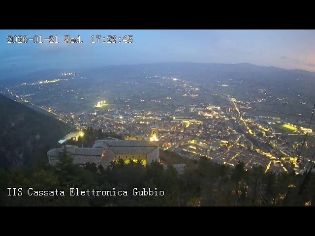 Gubbio - Webcam Live Monte Ingino