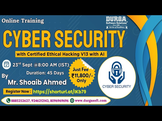 Cyber Security with Certified Ethical Hacking V13 with AI Online Training @ DURGASOFT