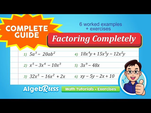 Factoring Polynomials COMPLETELY Prt 9 -  Ultimate Guide + LINKS -  Pinoy Tutorial, by AlgebRuss
