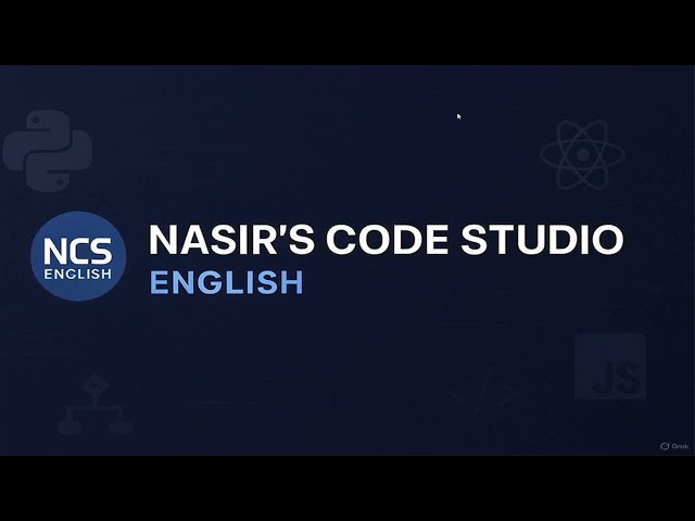 Nasir’s Code Studio – Full Stack Coding Tutorials in English