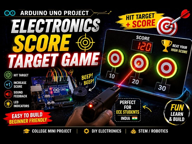 Arduino Uno Project-#23 Electronic Target Score Game