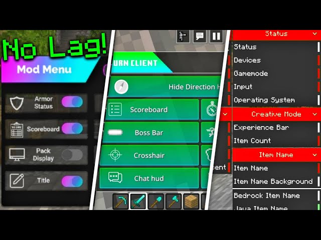 5 MCPE Clients With Mod Menu! - Minecraft Bedrock Edition