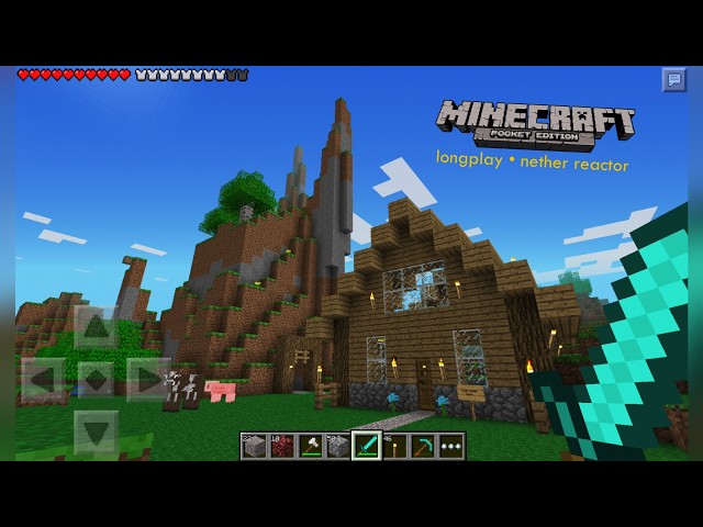 Playing MCPE 15 Years Later... Building a House & Using the Nether Reactor Core!