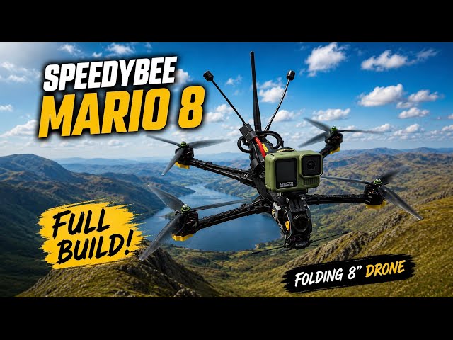 Speedybee Mario 8 Fold - The ultimate long range folding drone!!