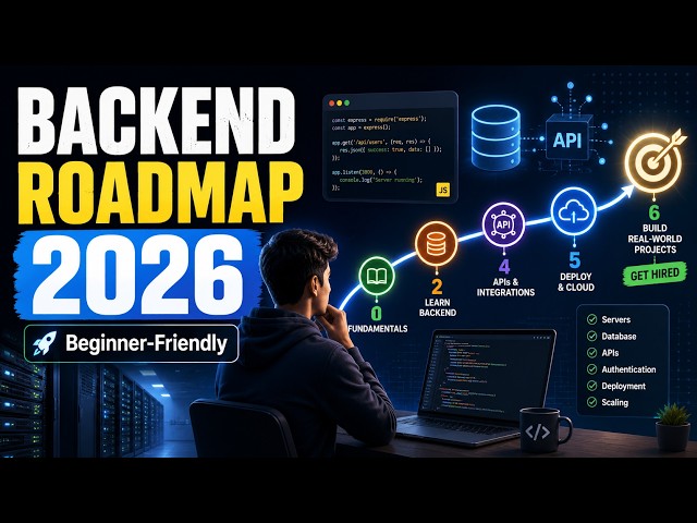 Backend Development Roadmap 2026 (Beginner-Friendly)