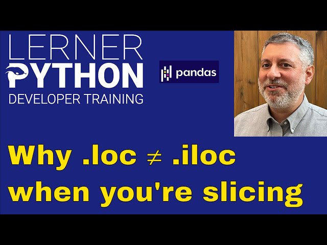 How .loc and .iloc treat Pandas slices differently