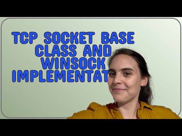 Codereview: TCP socket base class and Winsock implementation