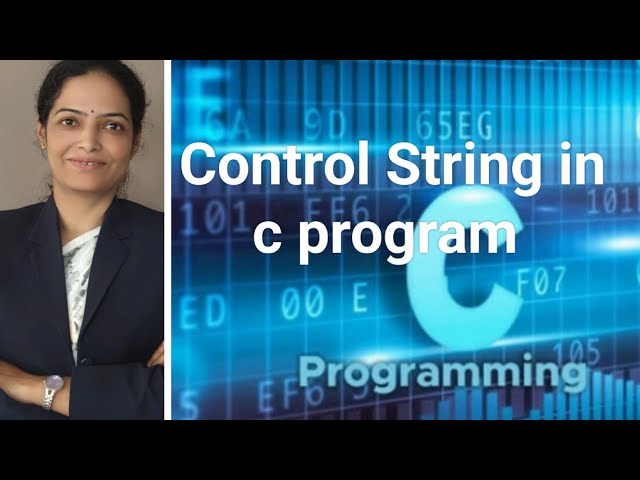 Control string in C program. Format specifiers, escape sequences, plain text 