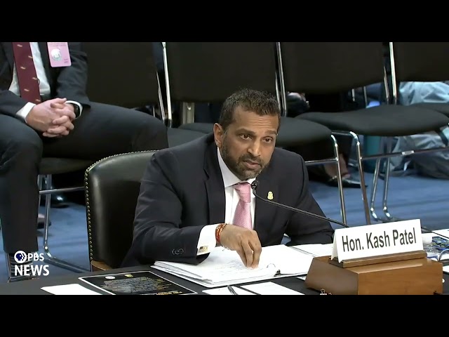 WATCH: Sen. Welch questions FBI Director Kash Patel in oversight hearing