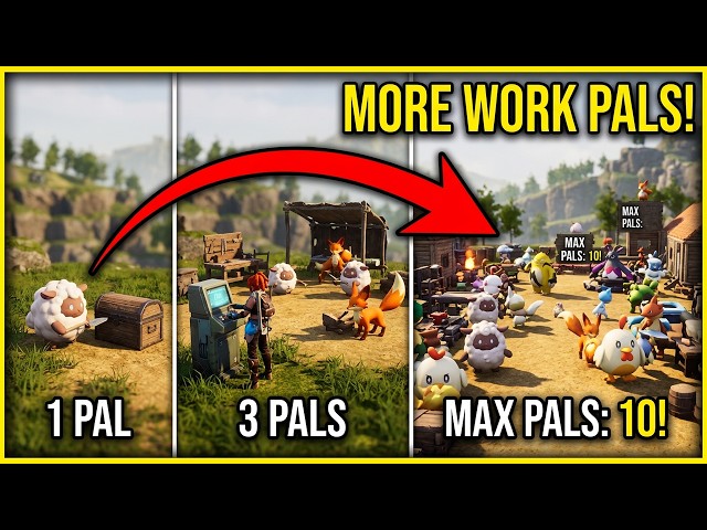 How To Increase Number Of Work Pals At Base Palworld