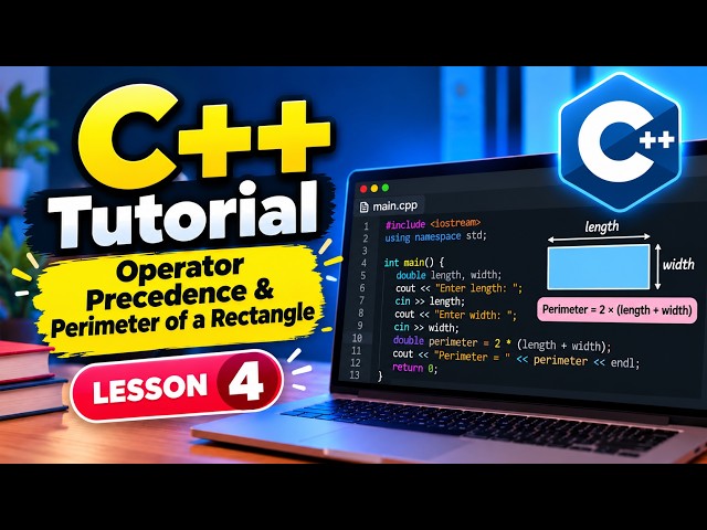 Lesson 4 – Operator Precedence in C++: Why Parentheses Matter | C++ for Beginners