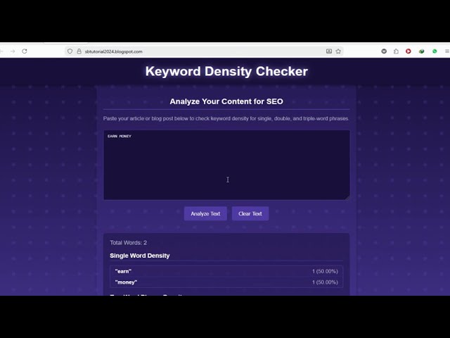 Create Keyword Density Checker Tool in HTML, CSS & JavaScript |  Web Guru