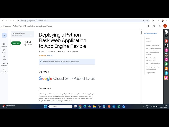 Deploying a Python Flask Web Application to App Engine Flexible || Lab Solution || Arcade 2026