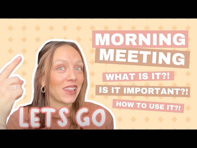 Morning Meeting For Upper Elementary | Easy How To Guide