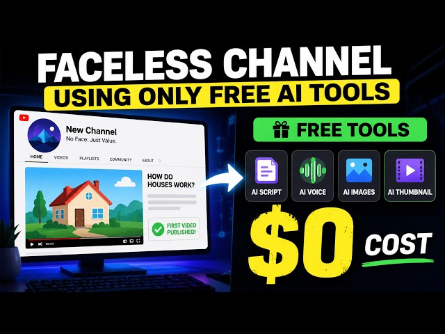 I Started A Faceless Youtube Channel Only Using Free Tools