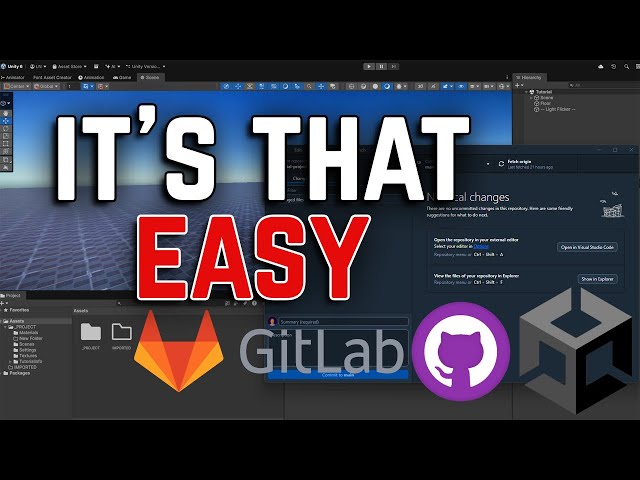 Gitlab and Github Desktop SETUP in MINUTES for Unity Projects