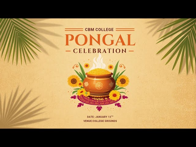 CBM college pongal celebration ❤️‍🔥by BSC-computer science  🖥️